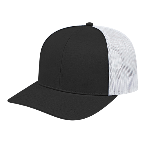 Cap America i3038 Poly / Cotton Trucker Mesh Back Cap Unisex Accessories Hats & Caps