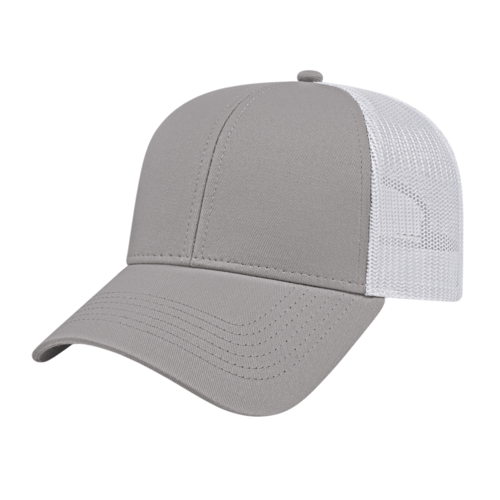 Cap America i3025 Two-Tone Trucker Mesh Back Cap Unisex Accessories Hats & Caps
