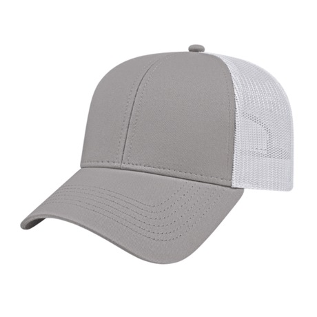 Cap America i3025 Two-Tone Trucker Mesh Back Cap Unisex Accessories Hats & Caps