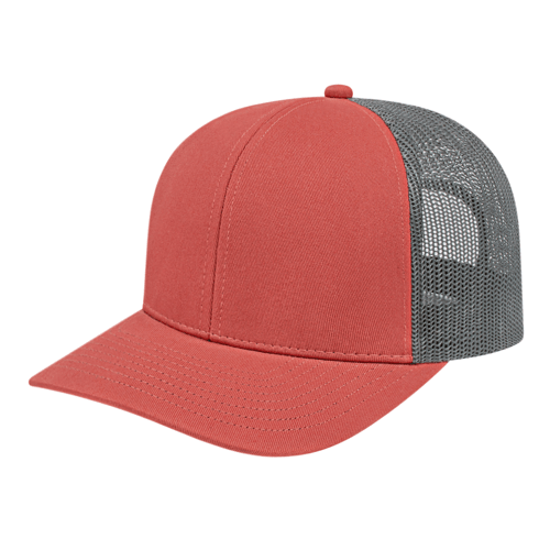 Cap America i3038 Poly / Cotton Trucker Mesh Back Cap Unisex Accessories Hats & Caps