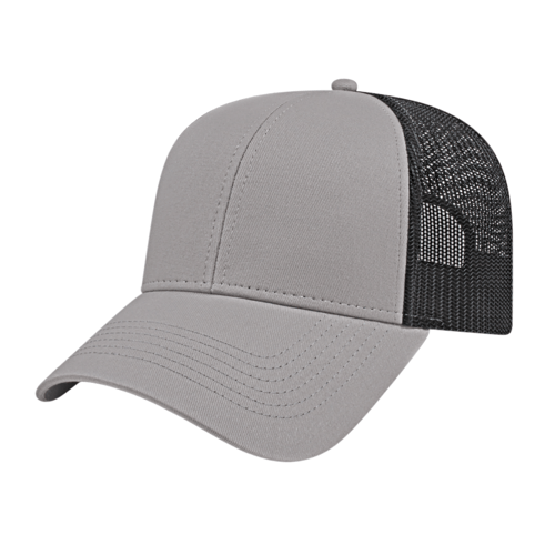 Cap America i3025 Two-Tone Trucker Mesh Back Cap Unisex Accessories Hats & Caps
