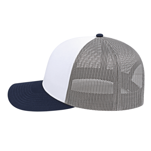 Cap America i3038 Poly / Cotton Trucker Mesh Back Cap Unisex Accessories Hats & Caps