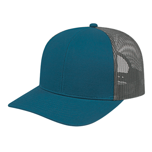 Cap America i3038 Poly / Cotton Trucker Mesh Back Cap Unisex Accessories Hats & Caps