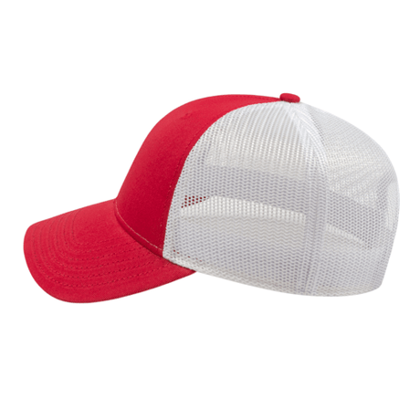 Cap America i3115 Low Profile Trucker Mesh Back Cap Unisex Accessories Hats & Caps