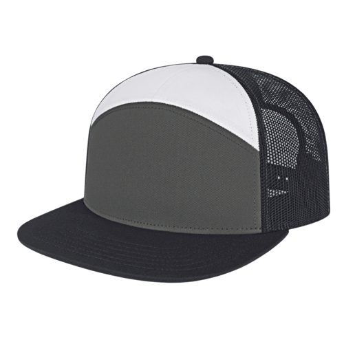 Cap America i3057 7 Panel Trucker Mesh Back Cap Unisex Accessories Hats & Caps