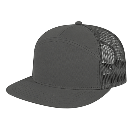 Cap America i3057 7 Panel Trucker Mesh Back Cap Unisex Accessories Hats & Caps