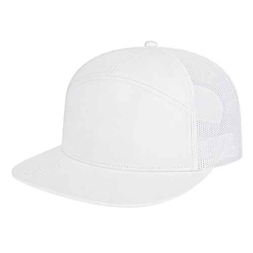 Cap America i3057 7 Panel Trucker Mesh Back Cap Unisex Accessories Hats & Caps