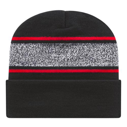 Cap America RKV12 Variegated Striped Knit Cap with Cuff Unisex Accessories Hats & Caps