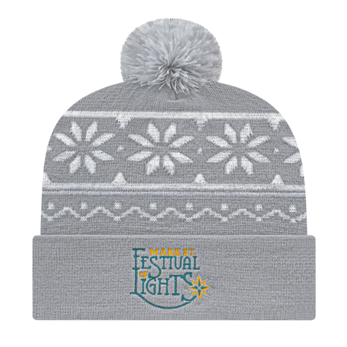 Cap America RKF12 Snowflake Knit Cap with Cuff Unisex Accessories Hats & Caps