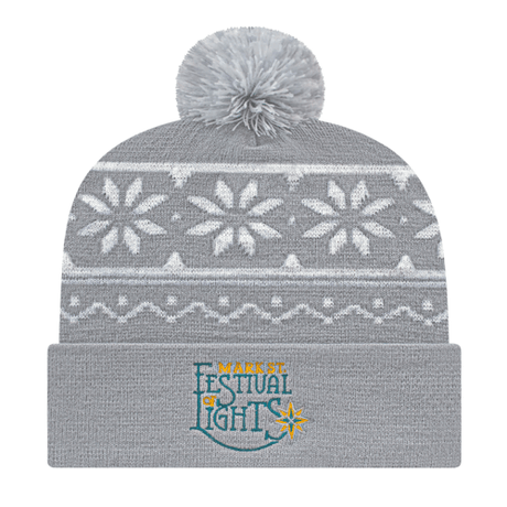 Cap America RKF12 Snowflake Knit Cap with Cuff Unisex Accessories Hats & Caps