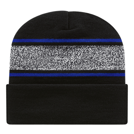 Cap America RKV12 Variegated Striped Knit Cap with Cuff Unisex Accessories Hats & Caps