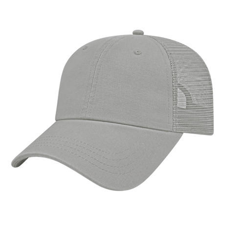 Cap America Value Washed Chino Twill Mesh Back Cap Unisex Accessories Hats & Caps