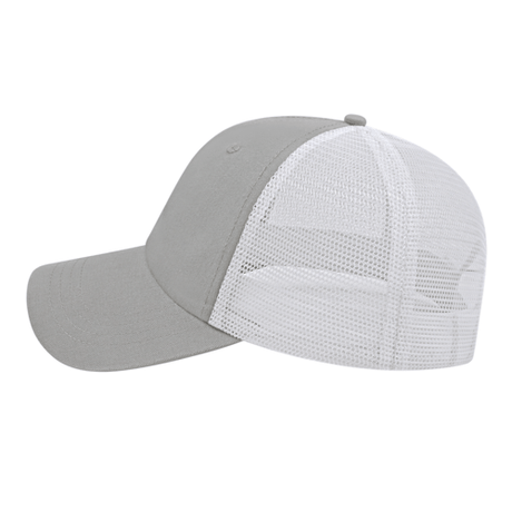 Cap America Value Washed Chino Twill Mesh Back Cap Unisex Accessories Hats & Caps