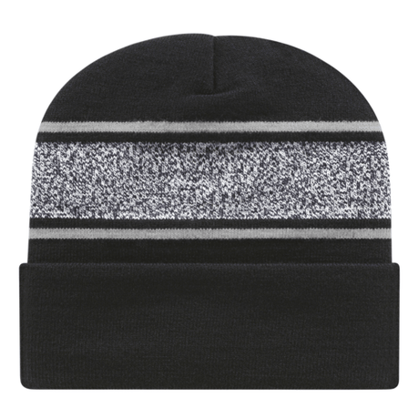 Cap America RKV12 Variegated Striped Knit Cap with Cuff Unisex Accessories Hats & Caps