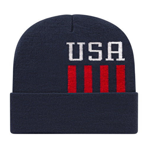 Cap America Patriotic Knit with Cuff Cap Unisex Accessories Hats & Caps