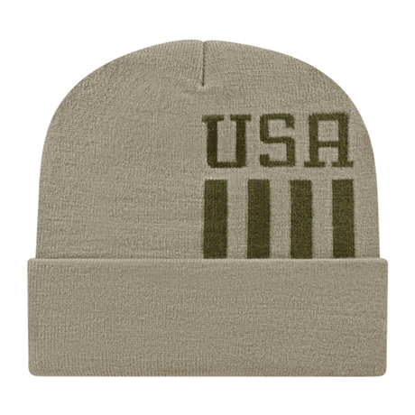 Cap America Patriotic Knit with Cuff Cap Unisex Accessories Hats & Caps