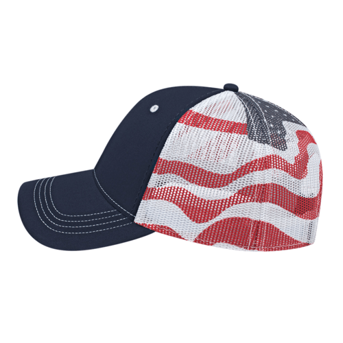 Cap America Flag Trucker Mesh Back Cap Unisex Accessories Hats & Caps