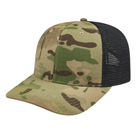 Cap America i8513 Flexfit 110® Premium MultiCam® Trucker Mesh Back Cap Unisex Accessories Hats & Caps