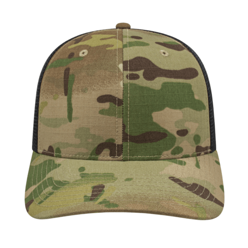Cap America i8513 Flexfit 110® Premium MultiCam® Trucker Mesh Back Cap Unisex Accessories Hats & Caps