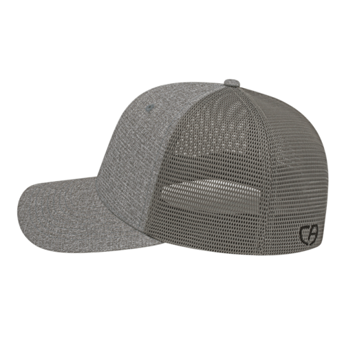 Cap America i8525 Flexfit 110® Ribbed Tri-Blend Trucker Mesh Back Cap Unisex Accessories Hats & Caps