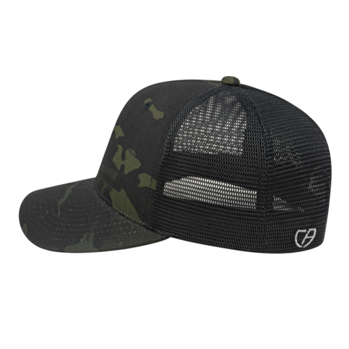 Cap America i8513 Flexfit 110® Premium MultiCam® Trucker Mesh Back Cap Unisex Accessories Hats & Caps