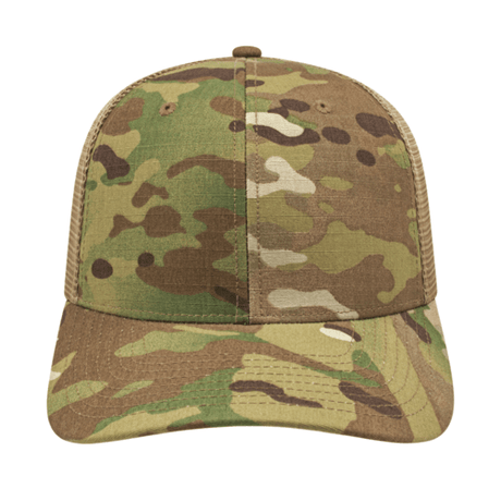 Cap America i8513 Flexfit 110® Premium MultiCam® Trucker Mesh Back Cap Unisex Accessories Hats & Caps
