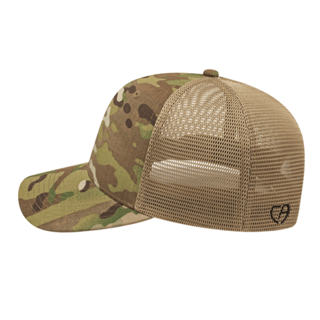 Cap America i8513 Flexfit 110® Premium MultiCam® Trucker Mesh Back Cap Unisex Accessories Hats & Caps
