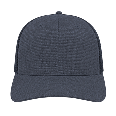 Cap America i8525 Flexfit 110® Ribbed Tri-Blend Trucker Mesh Back Cap Unisex Accessories Hats & Caps