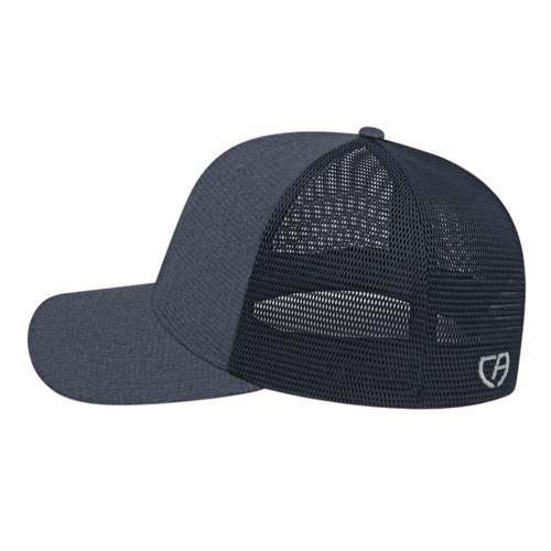 Cap America i8525 Flexfit 110® Ribbed Tri-Blend Trucker Mesh Back Cap Unisex Accessories Hats & Caps