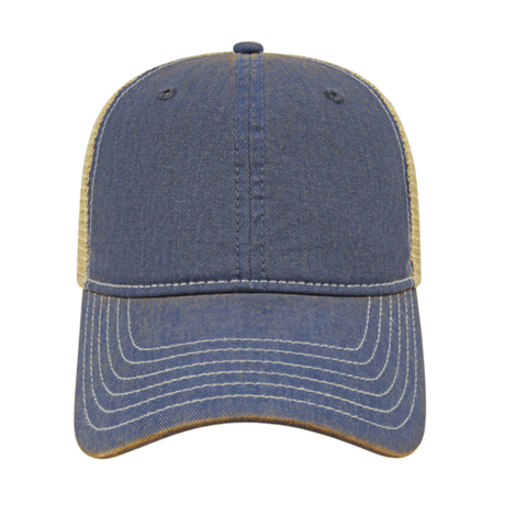 Cap America i8527 Premium Vintage Washed Mesh Back Cap Unisex Accessories Hats & Caps