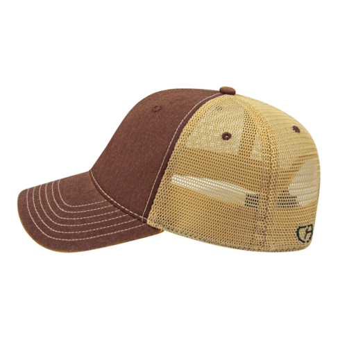 Cap America i8527 Premium Vintage Washed Mesh Back Cap Unisex Accessories Hats & Caps