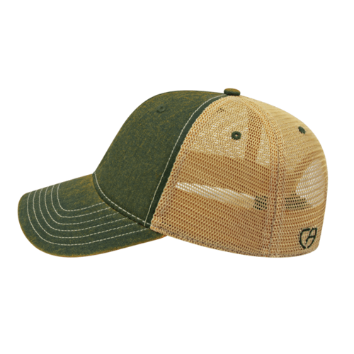 Cap America i8527 Premium Vintage Washed Mesh Back Cap Unisex Accessories Hats & Caps