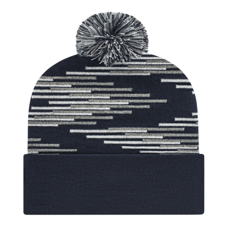 Cap America Bar Knit Cap with Cuff Unisex Accessories Hats & Caps