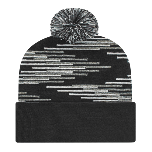 Cap America Bar Knit Cap with Cuff Unisex Accessories Hats & Caps