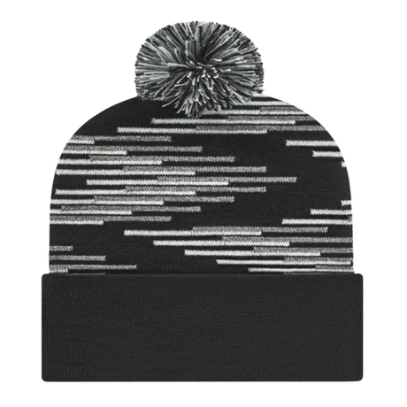 Cap America Bar Knit Cap with Cuff Unisex Accessories Hats & Caps