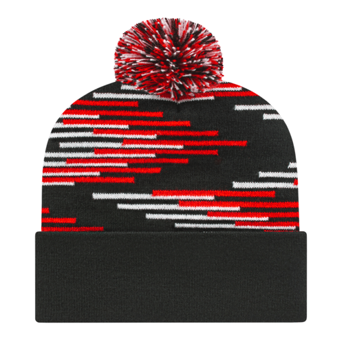 Cap America Bar Knit Cap with Cuff Unisex Accessories Hats & Caps