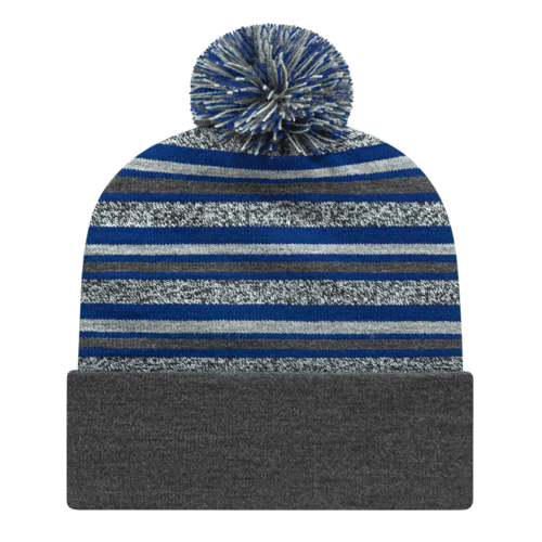 Cap America Striped Knit Cap with Cuff Unisex Accessories Hats & Caps