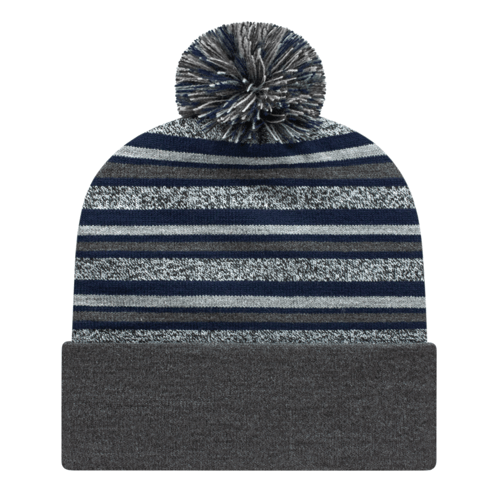 Cap America Striped Knit Cap with Cuff Unisex Accessories Hats & Caps