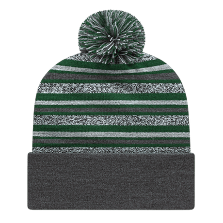 Cap America Striped Knit Cap with Cuff Unisex Accessories Hats & Caps
