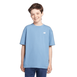 New Balance Youth Jersey Small Logo Tee Youth Apparel Shirts & Tops
