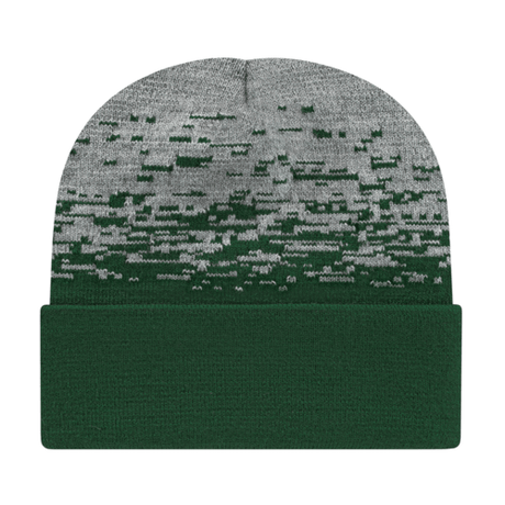 Cap America RKS12 Static Pattern Knit Cap with Cuff Unisex Accessories Hats & Caps