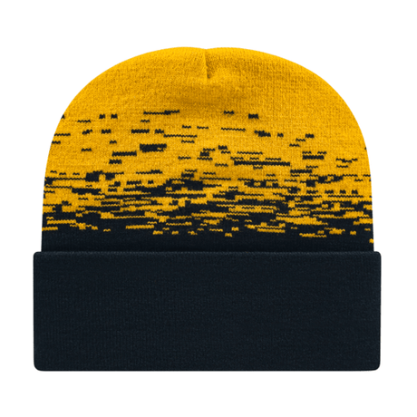 Cap America RKS12 Static Pattern Knit Cap with Cuff Unisex Accessories Hats & Caps