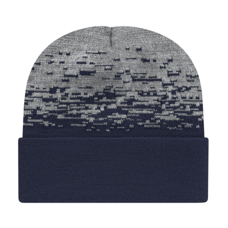 Cap America RKS12 Static Pattern Knit Cap with Cuff Unisex Accessories Hats & Caps