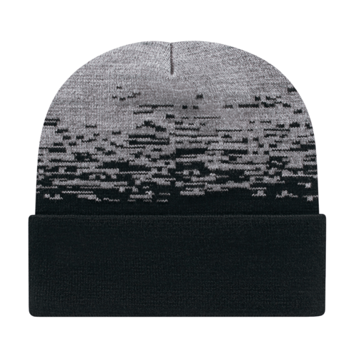 Cap America RKS12 Static Pattern Knit Cap with Cuff Unisex Accessories Hats & Caps