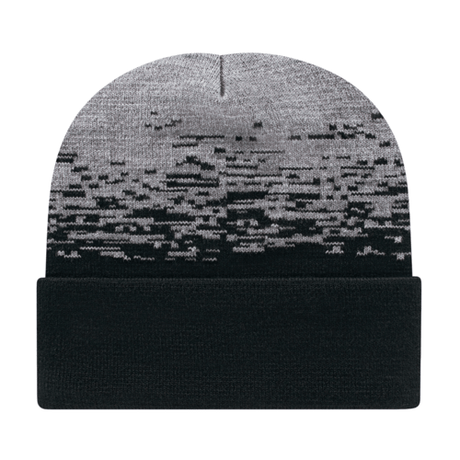 Cap America RKS12 Static Pattern Knit Cap with Cuff Unisex Accessories Hats & Caps