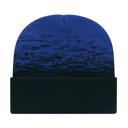 Cap America RKS12 Static Pattern Knit Cap with Cuff Unisex Accessories Hats & Caps