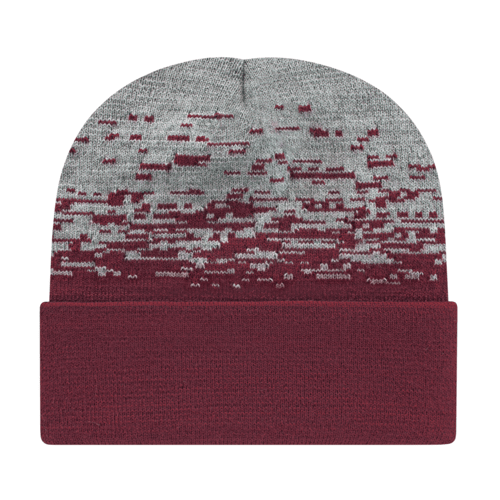 Cap America RKS12 Static Pattern Knit Cap with Cuff Unisex Accessories Hats & Caps