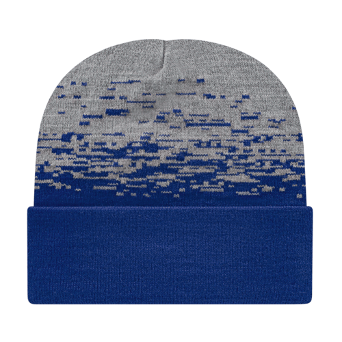 Cap America RKS12 Static Pattern Knit Cap with Cuff Unisex Accessories Hats & Caps