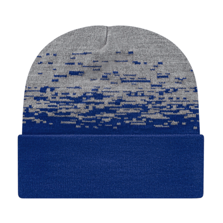 Cap America RKS12 Static Pattern Knit Cap with Cuff Unisex Accessories Hats & Caps