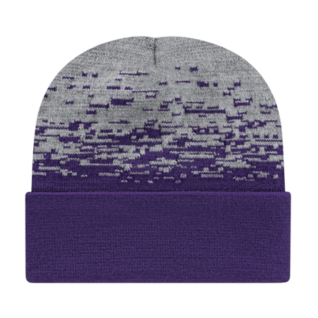Cap America RKS12 Static Pattern Knit Cap with Cuff Unisex Accessories Hats & Caps